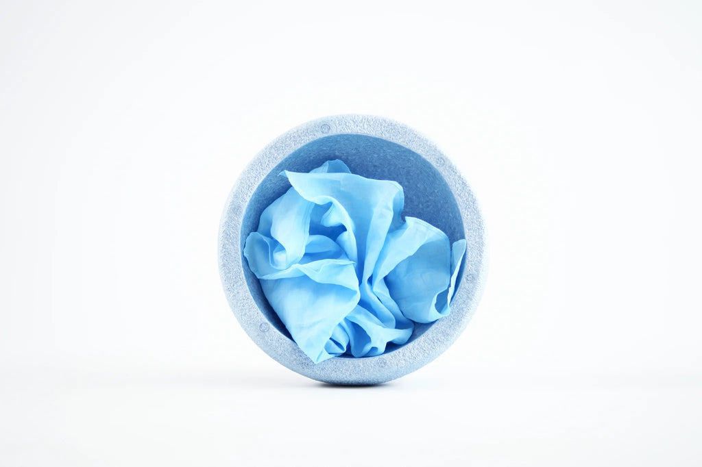 Laura's play cotton - Speeldoek - Katoen 50 x 50 cm - Alaskan blue