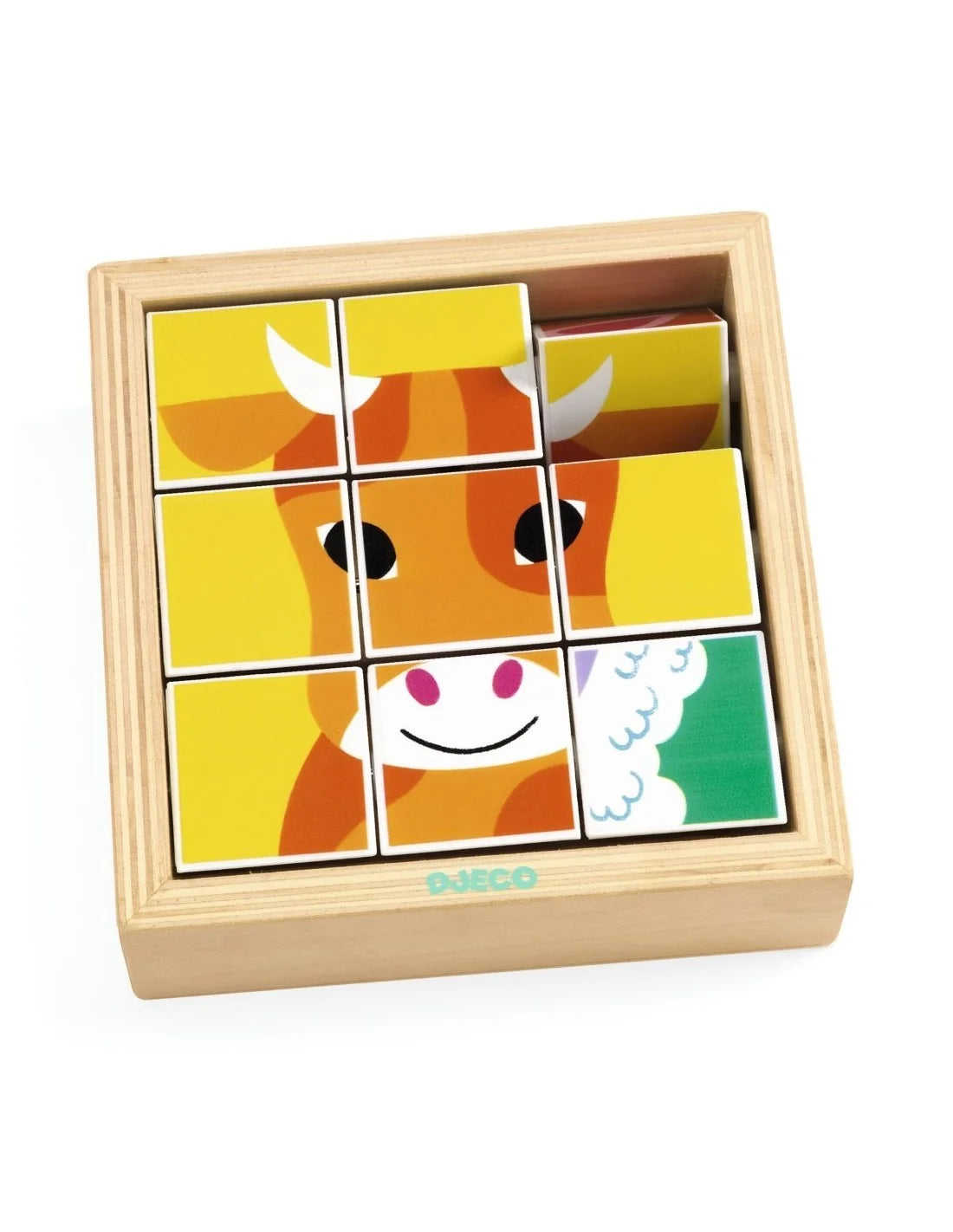 Djeco - Kubus puzzel - Boerderijdieren