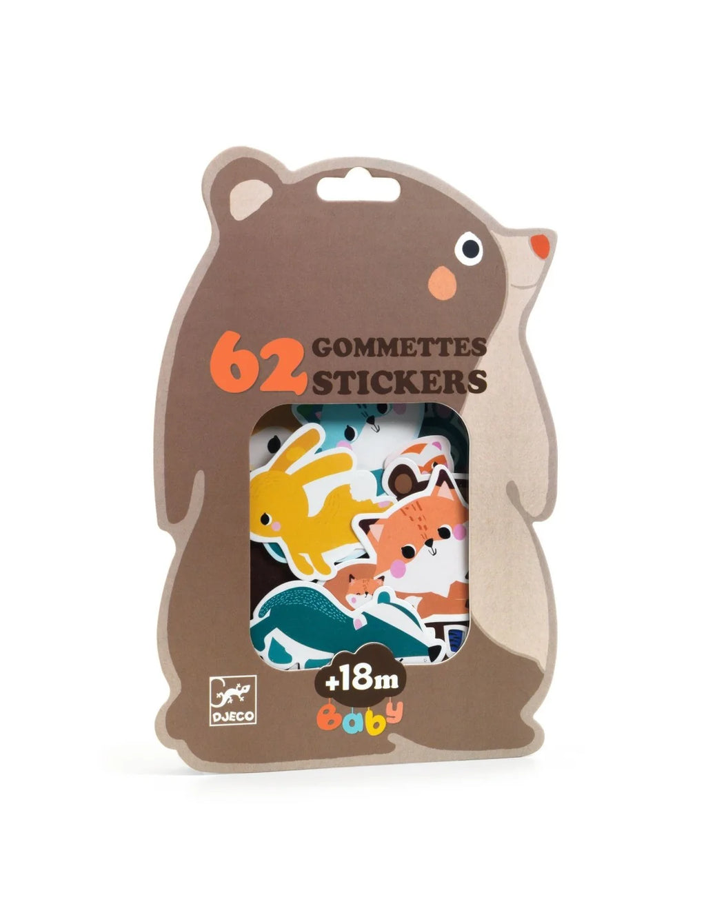 Djeco - Babystickers - Bosdieren - 62 stuks