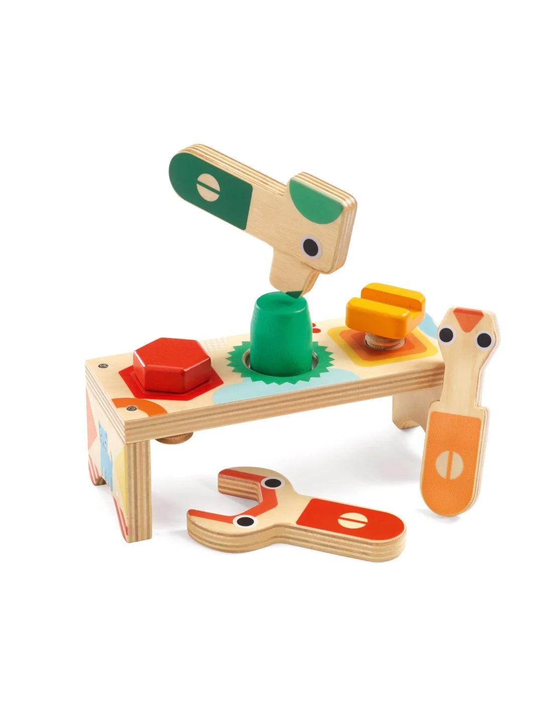 Djeco - Werkbankje met schroeven - Hout