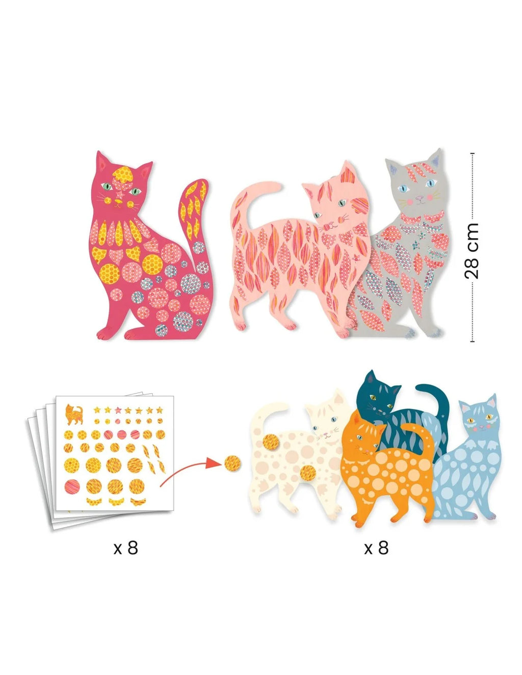Djeco - Creatief met papier - Katten