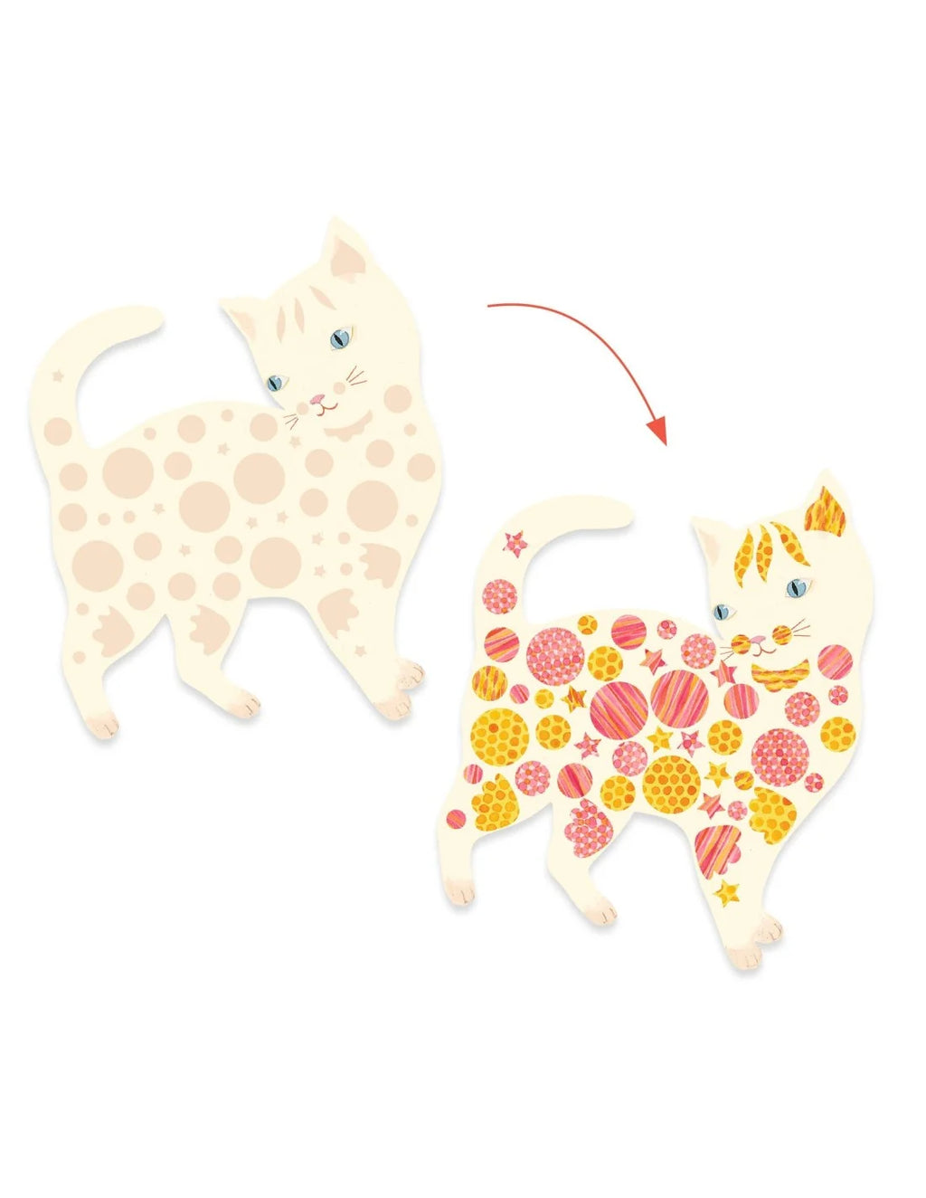 Djeco - Creatief met papier - Katten