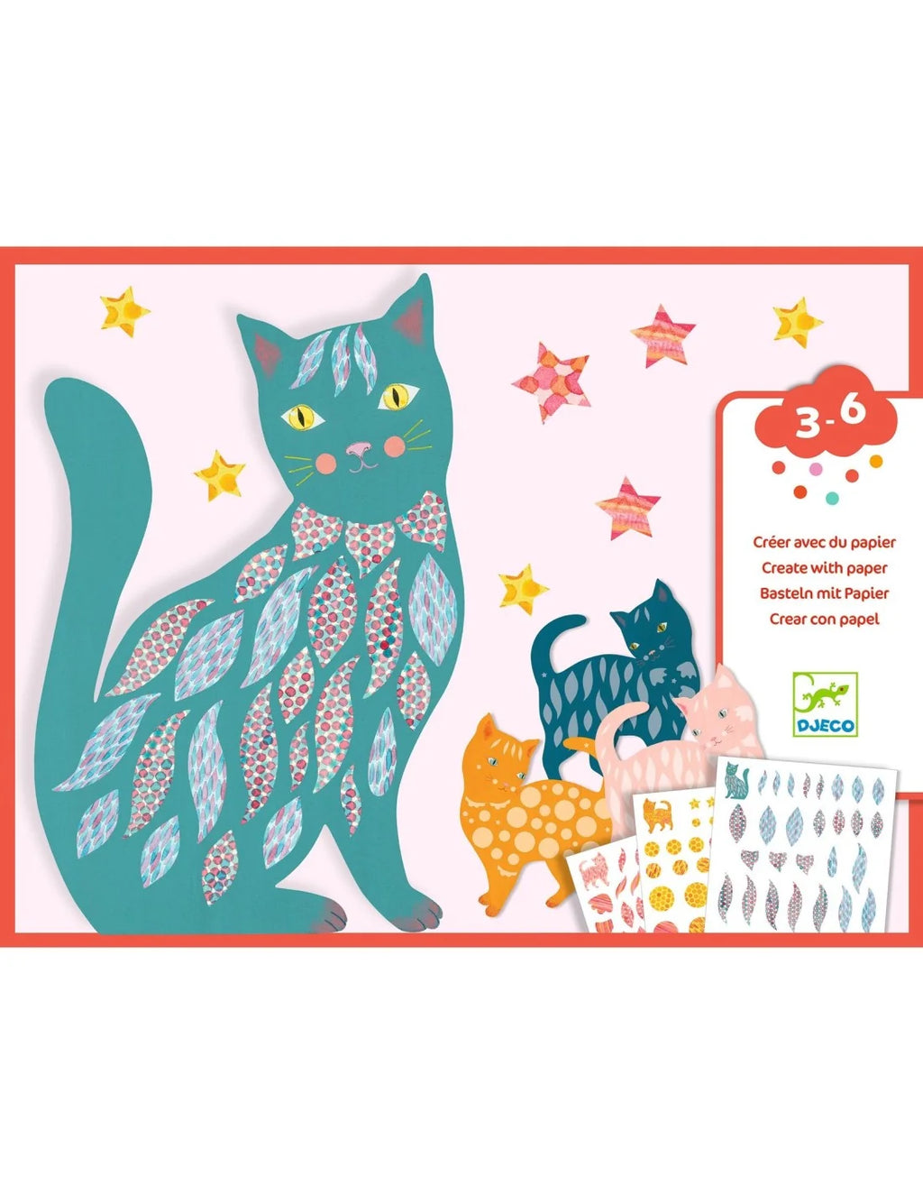Djeco - Creatief met papier - Katten