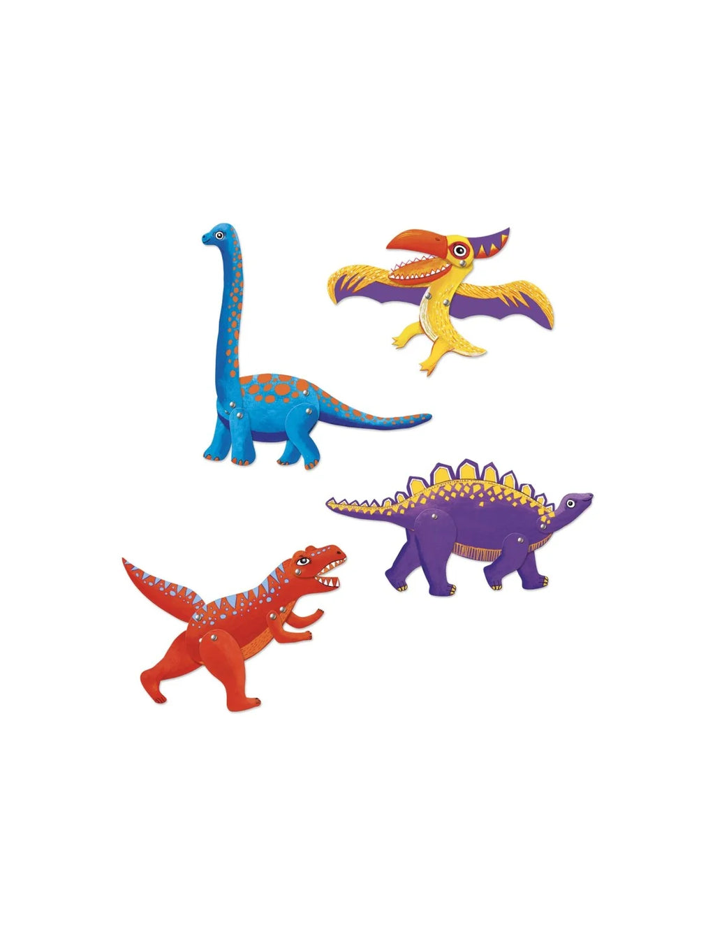 Djeco - 6 dinosauruspoppen maken