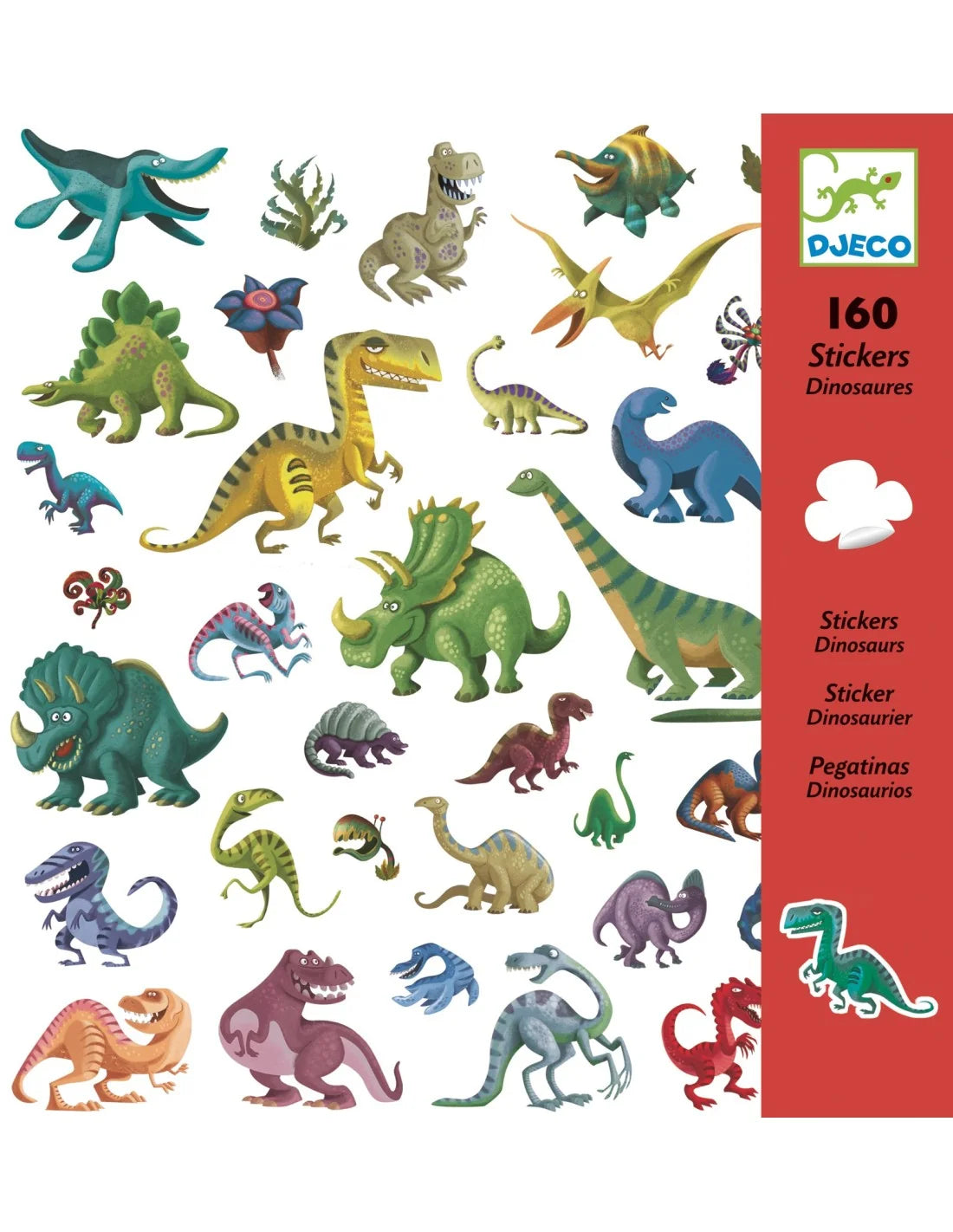 Djeco - Stickers - Dino's - 160 stuks
