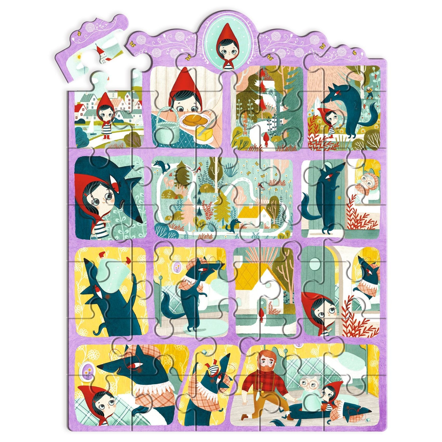 Djeco - Story Puzzel - Roodkapje