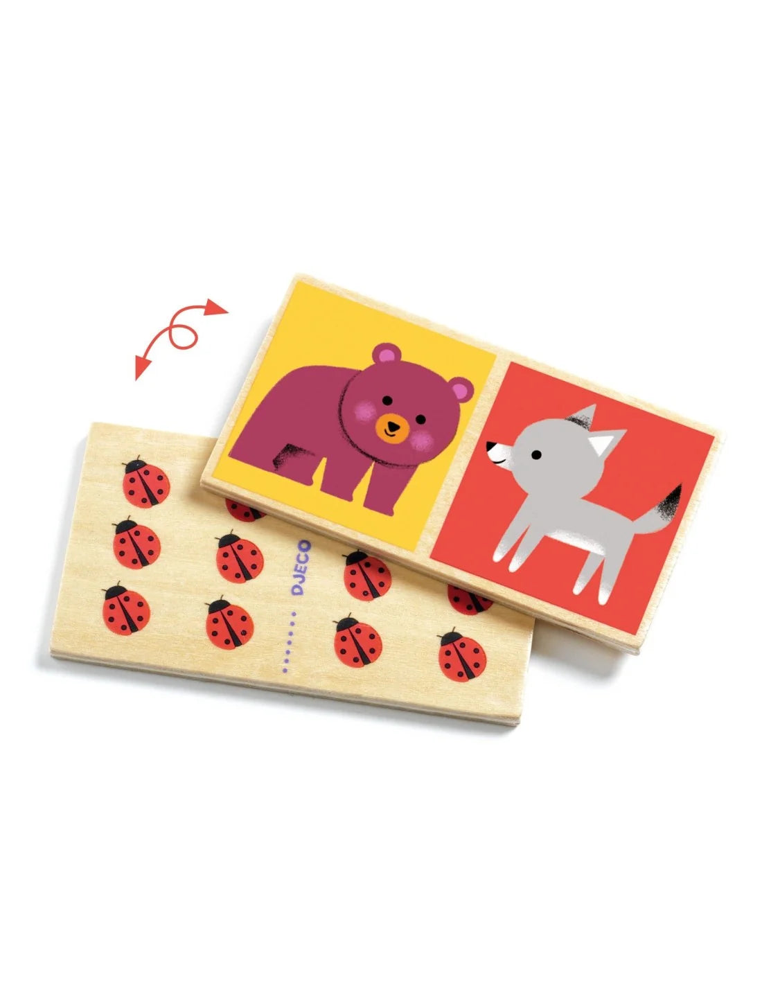 Djeco - Domino - Hout - Dieren