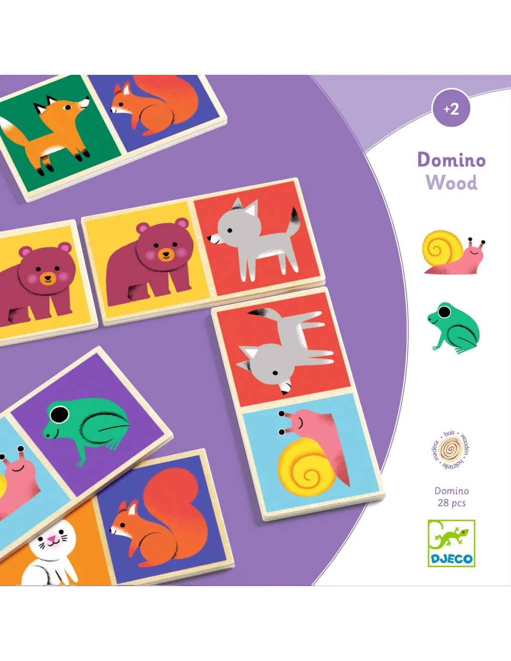 Djeco - Domino - Hout - Dieren