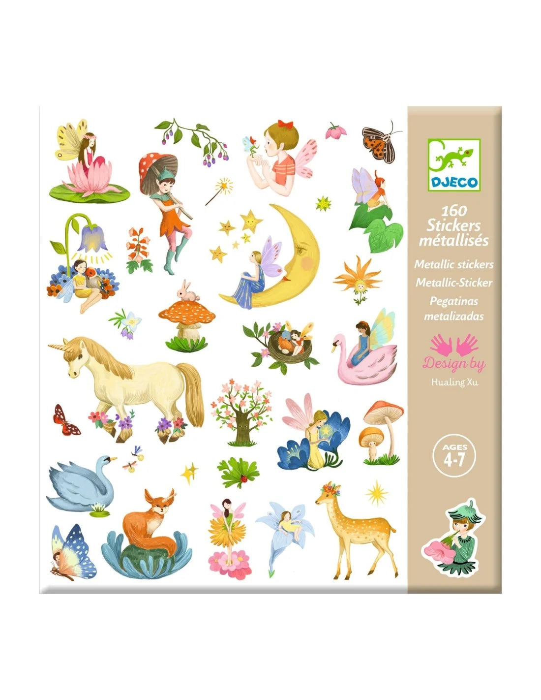 Djeco - Stickers - Fantasiewereld - 160 Stuks