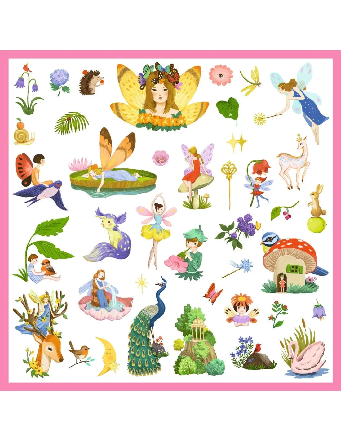 Djeco - Stickers - Fantasiewereld - 160 Stuks