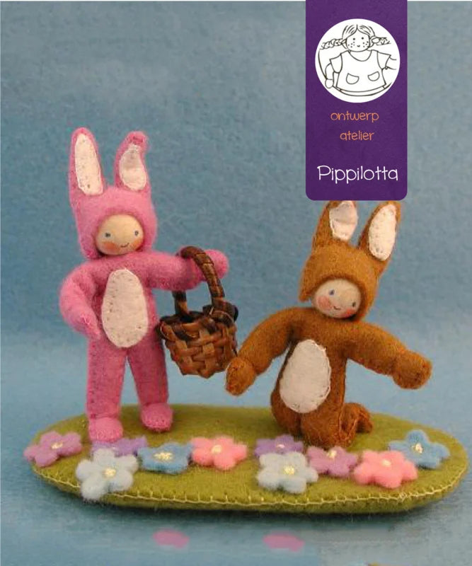 Atelier Pippilotta - Twee paashaasjes