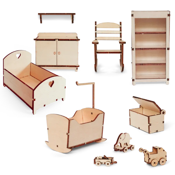 Het Muizenhuis - Sam en Julia - Meubelkit - Babykamer