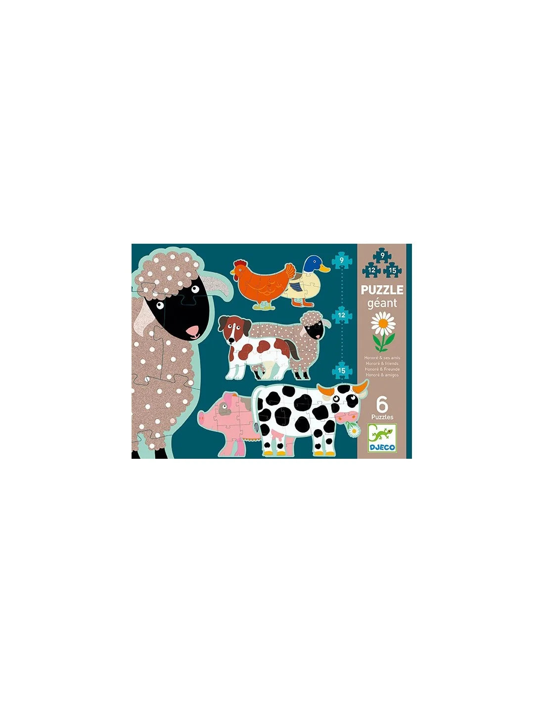 Djeco - puzzel dierenvriendjes
