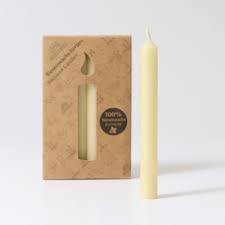 Grimm's - bijenwas kaarsje - wit