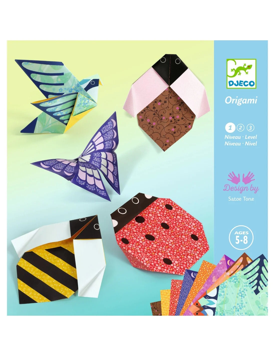 Djeco - Knutselpakketje - Origami - In mijn tuin