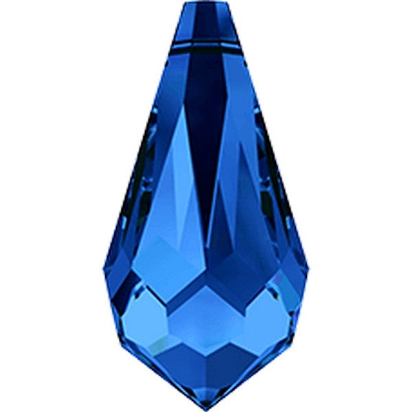 Swarovski - Raamkristal - Druppel mini - 13x6,5mm - Blauw / Sapphire