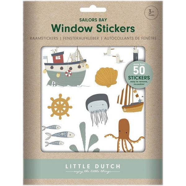 Little Dutch - Raamstickers - Sailor bay