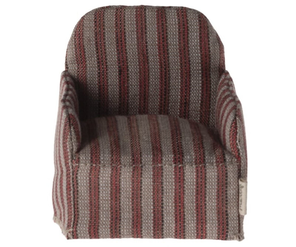 Maileg - Muizenstoel - Rood gestreept