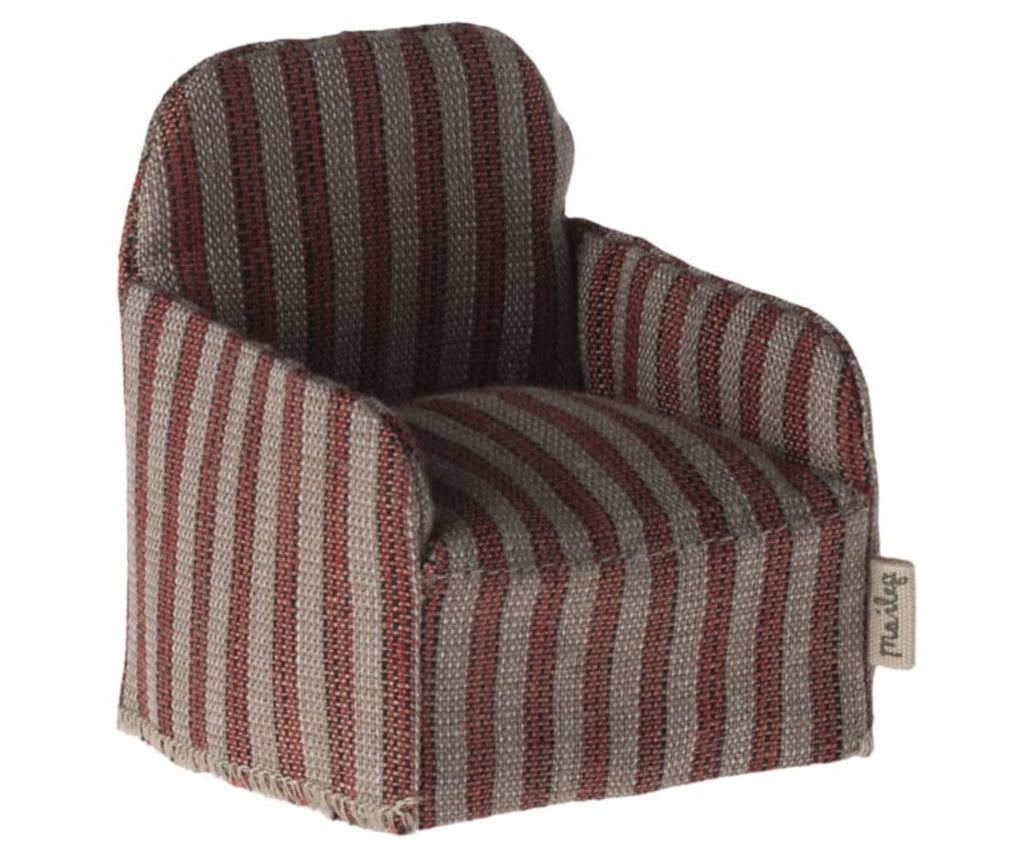 Maileg - Muizenstoel - Rood gestreept