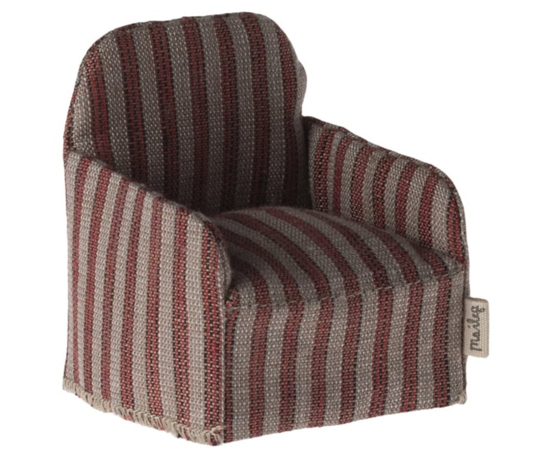 Maileg - Muizenstoel - Rood gestreept