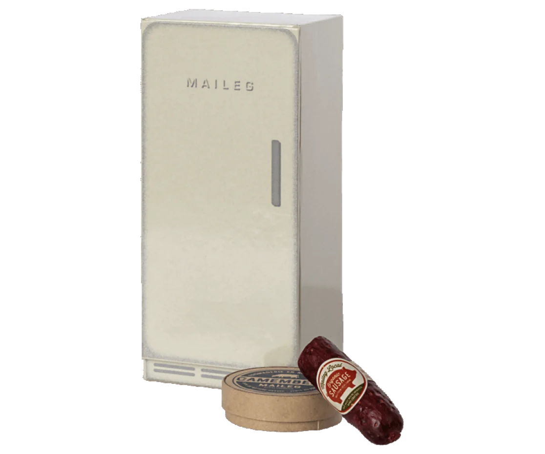 Maileg - Koelkast met worst en kaas - Muis