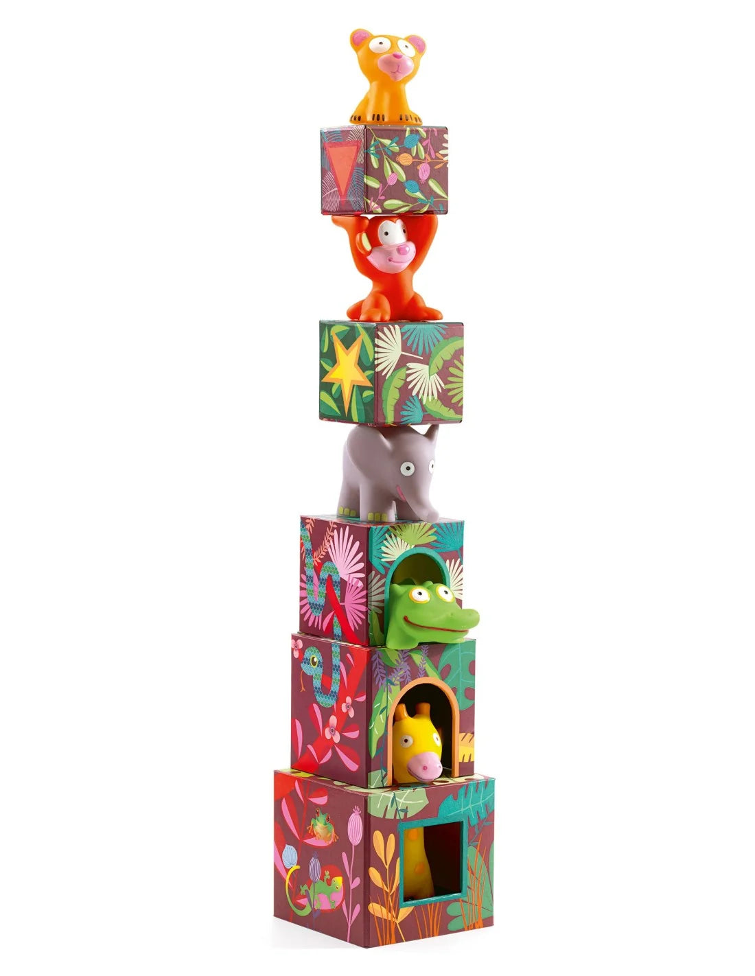 Djeco - Stapelblokken met dieren - Jungle