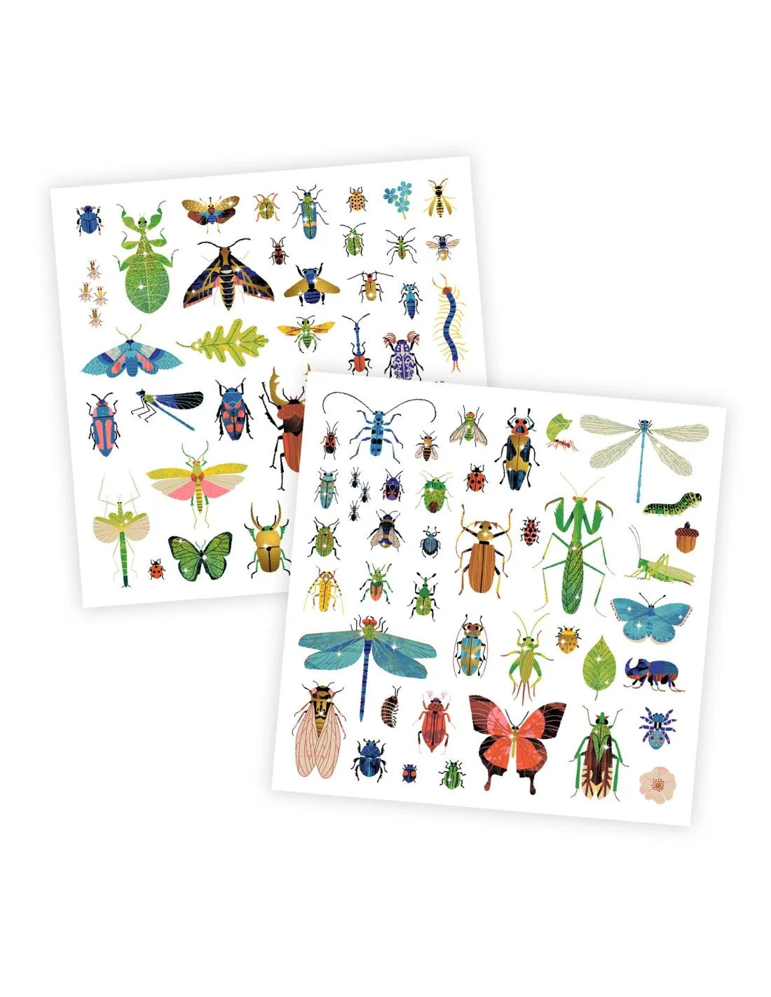 Djeco - Stickers - Insecten - Metal - 160 stuks