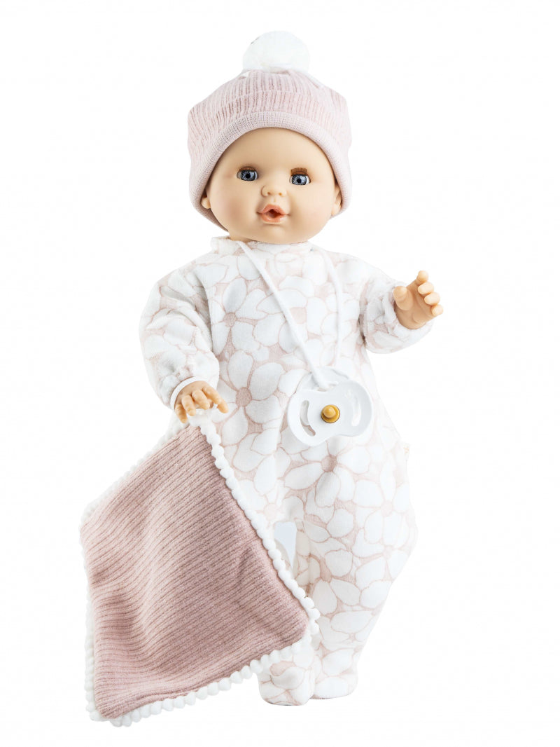 Paola Reina - Pop Sonia -Met mutsje/ zacht lijf - 36cm