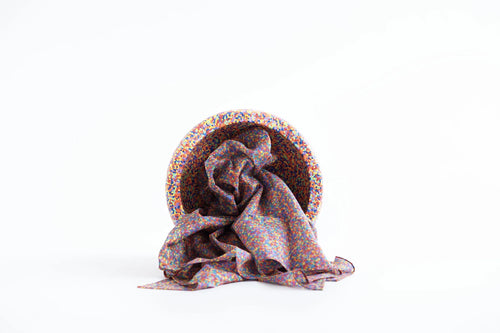 .Laura's play cotton - Speeldoek - Katoen 90 x 90 cm - Confetti regenboog