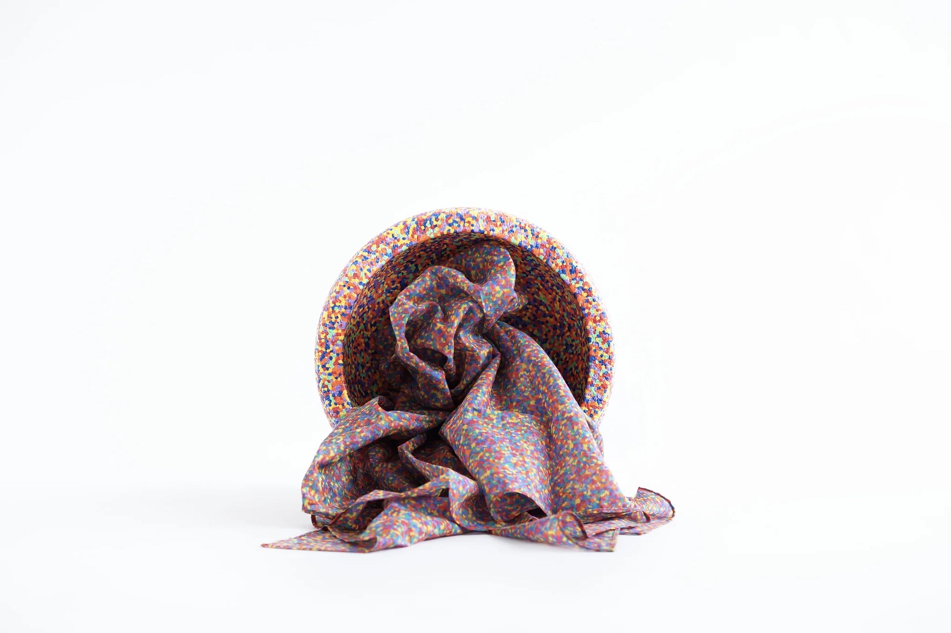 Laura's play cotton - Speeldoek - Katoen 50 x 50 cm - Confetti regenboog