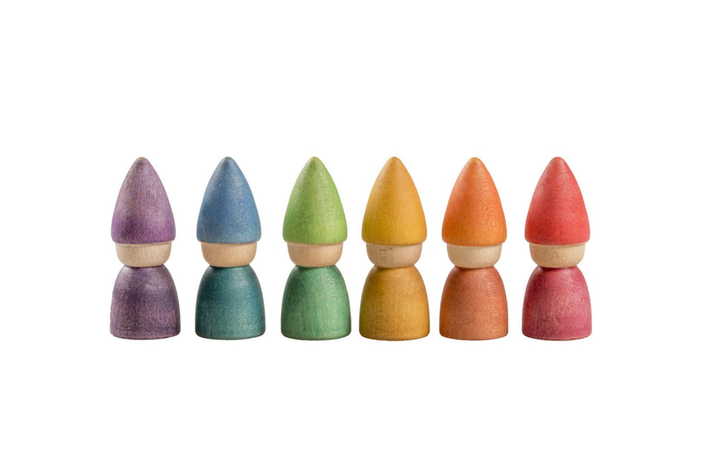 Grapat - Rainbow Tomtens - 6 stuks