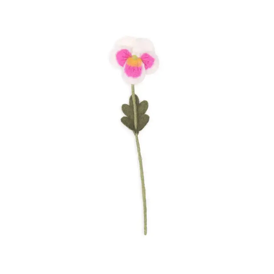 Sjaal met verhaal - viooltje roze