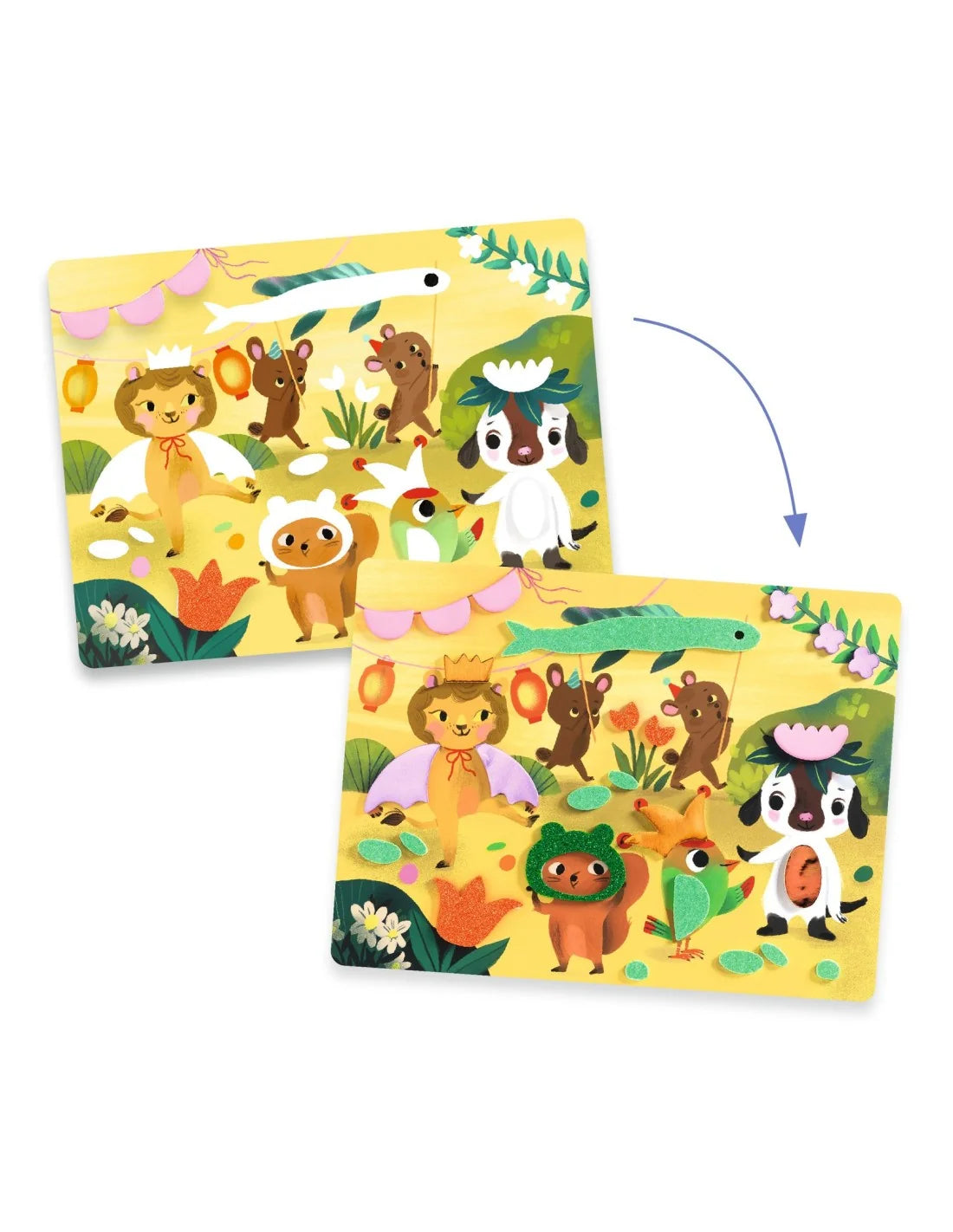 Djeco - Knutselpakket - Collage maken met foamstickers