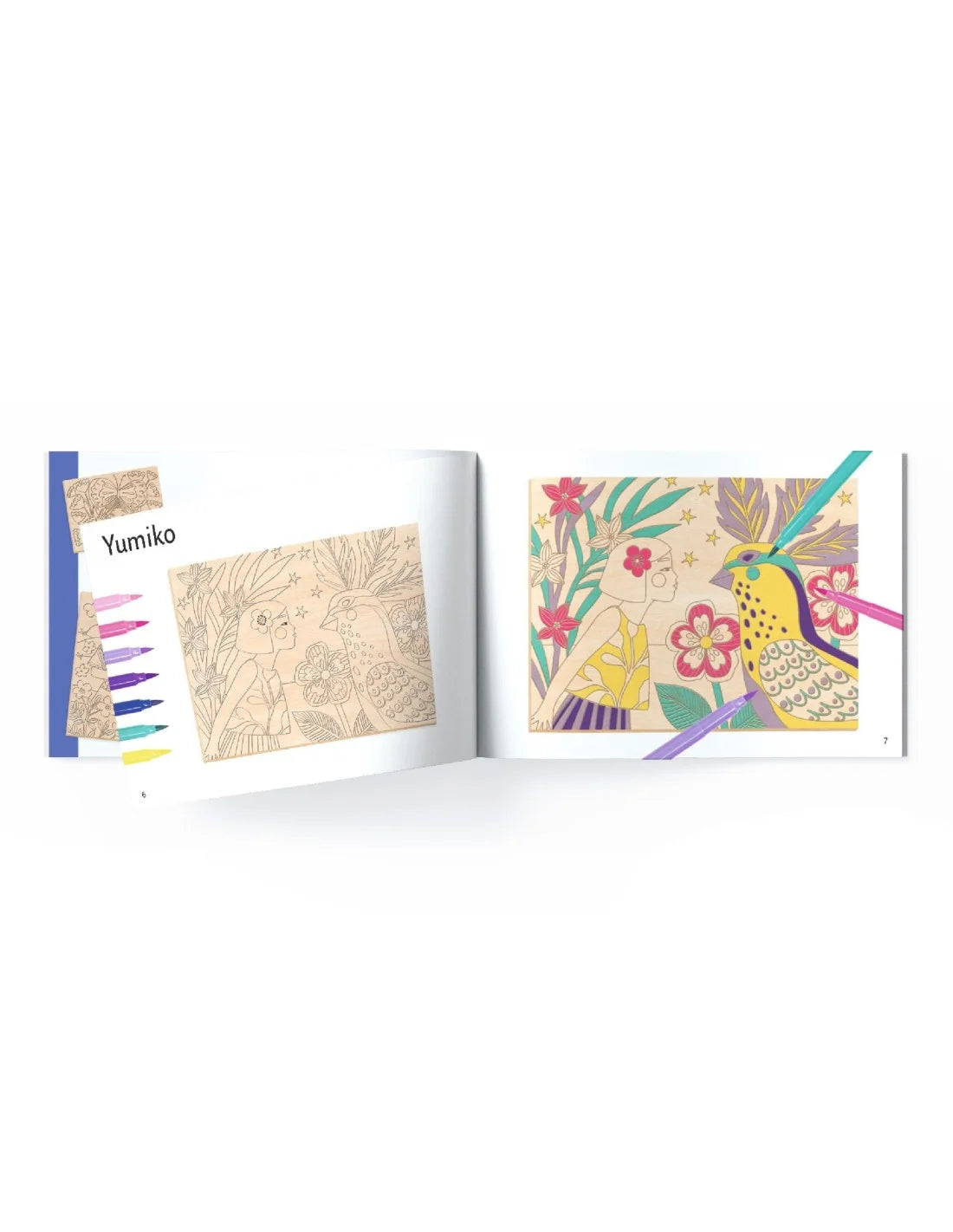 Djeco - Kleuren op hout - Sweet girls