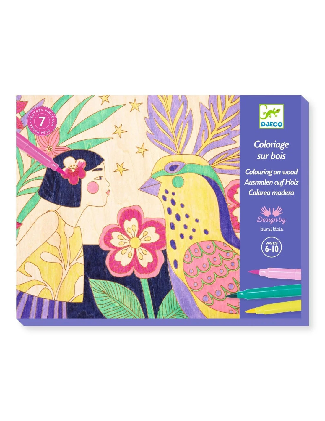 Djeco - Kleuren op hout - Sweet girls