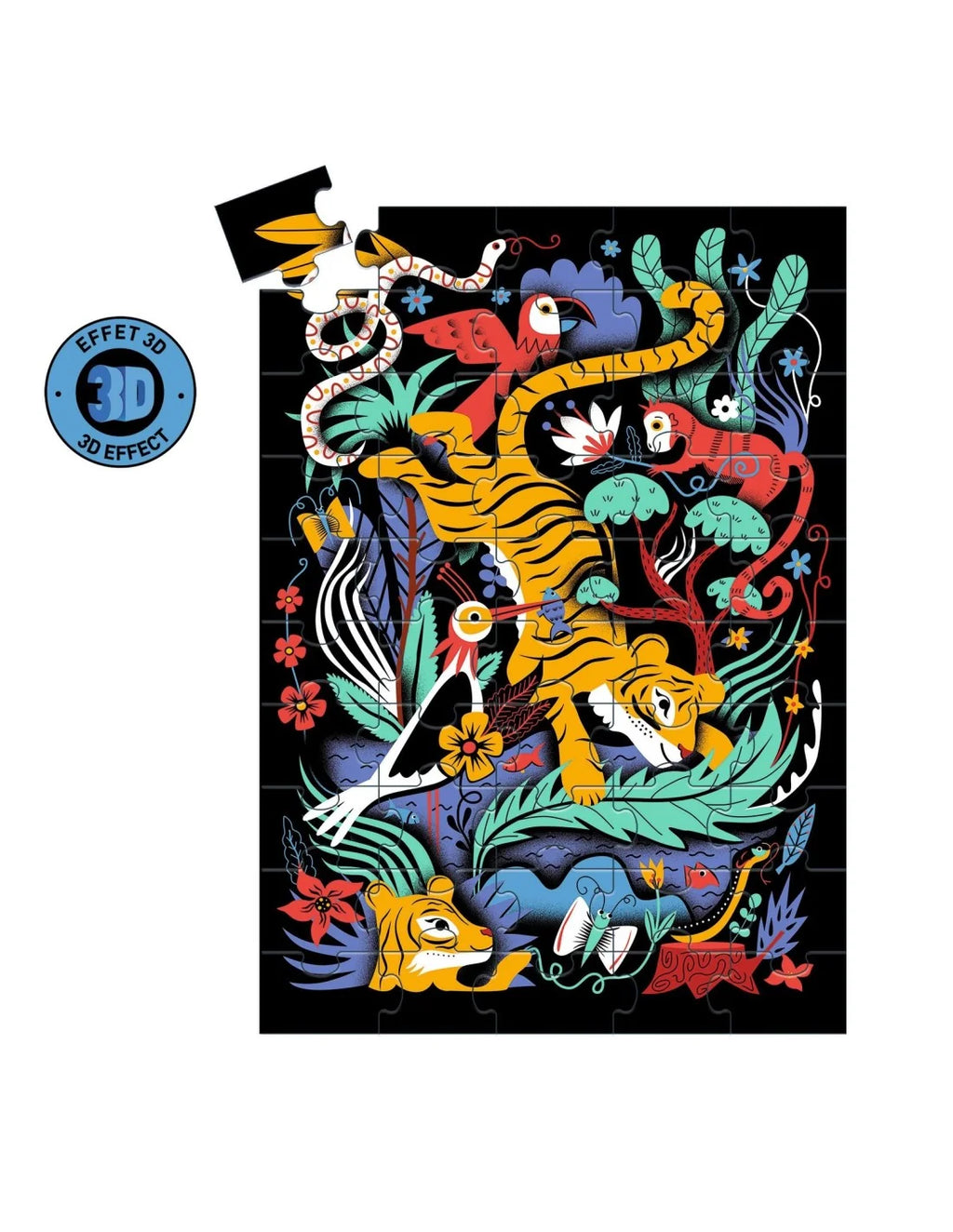 Djeco - 3D puzzel - De tijgersprong