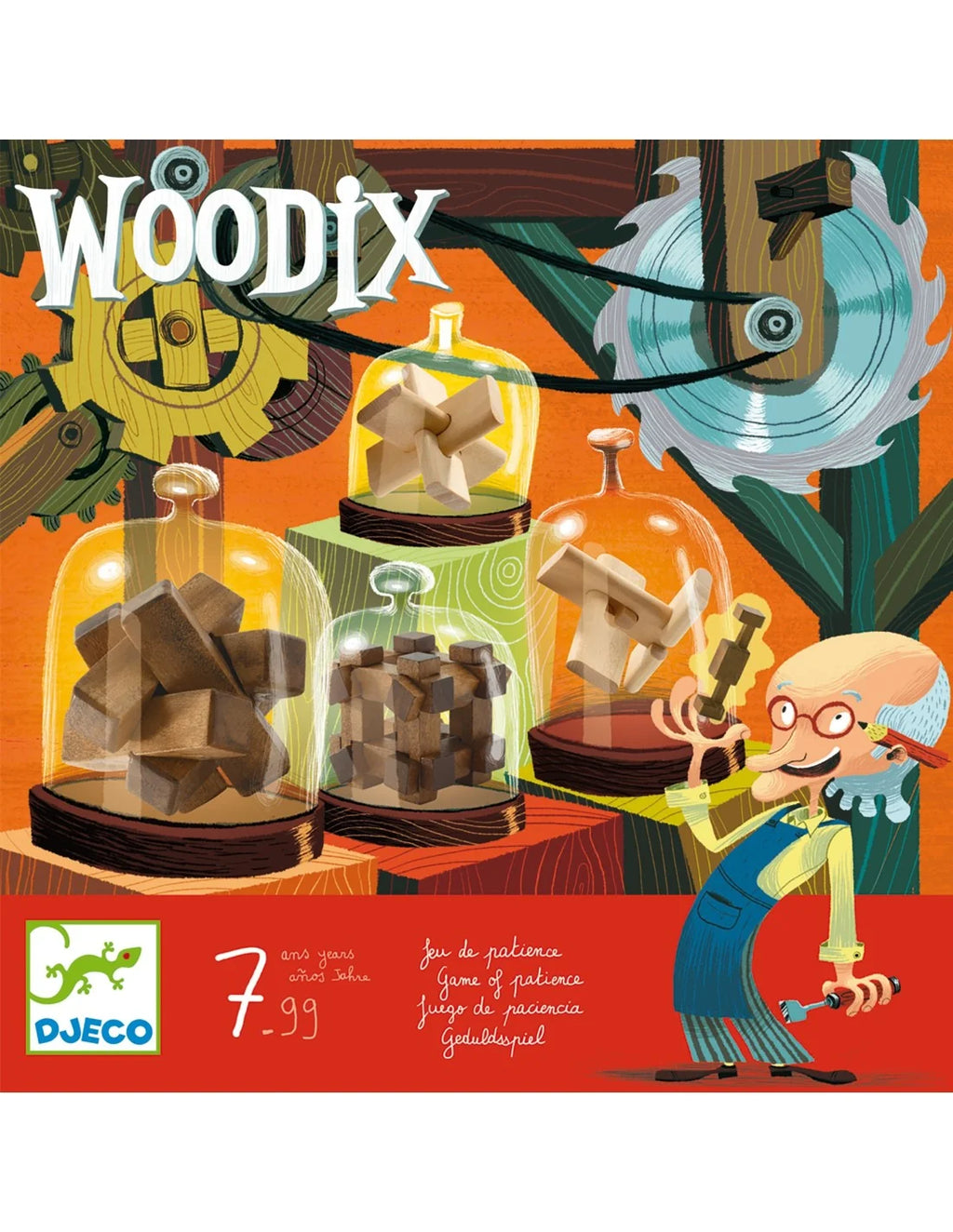 Djeco - Woodix - Houten puzzeltjes